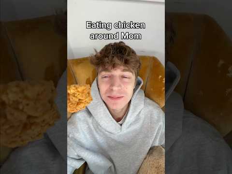 Eating Chicken Around Mom Be Like 💀 thumbnail