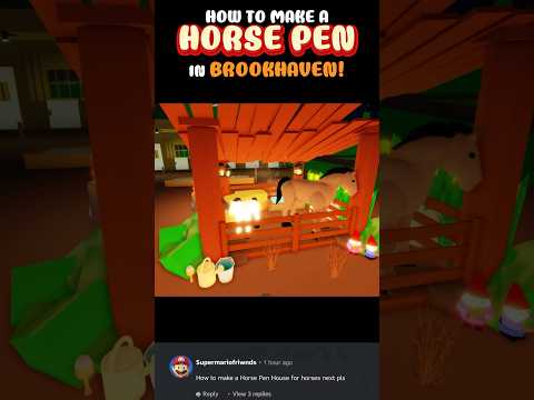 How to make a HORSE PEN in Brookhaven ??❤️ thumbnail