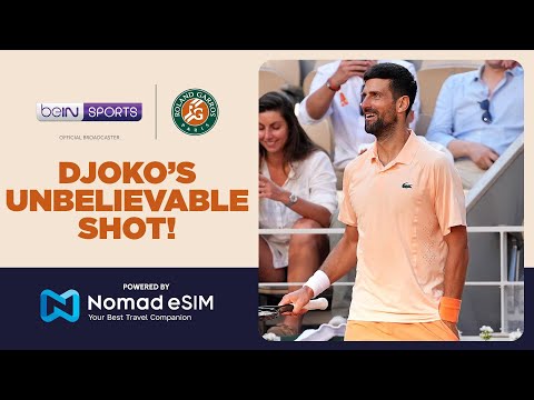 Djokovic's AMAZING round the net post forehand! | Roland-Garros 2026 | Moments thumbnail