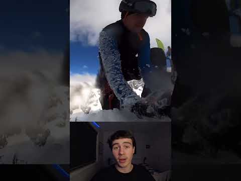 He Fell 50FT Into A Crevasse #trending #closecall #scary thumbnail