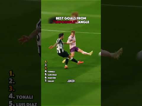 BEST GOALS FROM "IMPOSSIBLE" ANGLE thumbnail