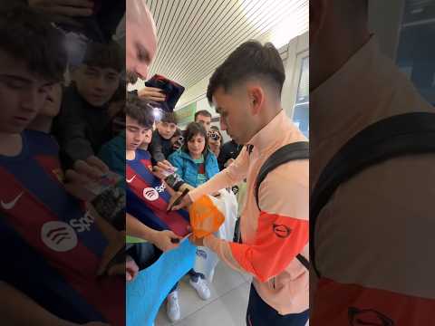 Pedri feeling the culer love ❤️‍? #shorts #fcbarcelona #pedri thumbnail
