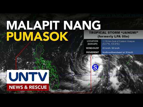 Tropical Storm Jangmi, malapit nang pumasok sa loob ng PAR thumbnail