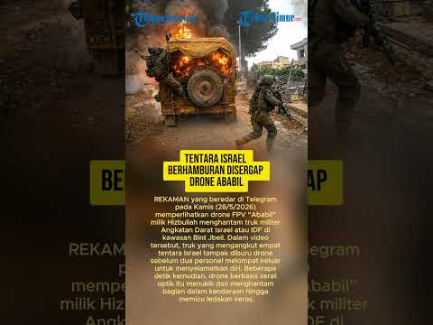 TENTARA ISRAEL BERHAMBURAN DISERGAP DRONE ABABIL thumbnail