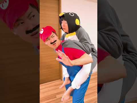 Little Bro Balloon 🎈VS Cute Gugugaga 💤and Mario 😂 #rescueefforts #cute #humor thumbnail