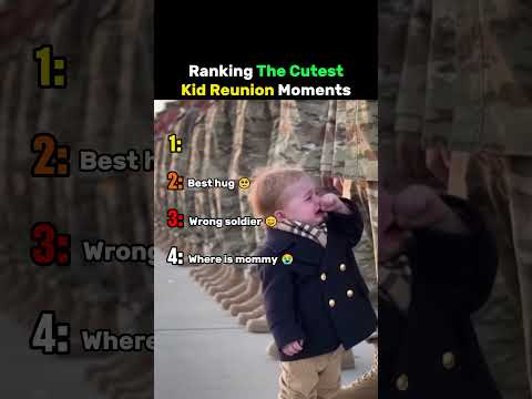 Ranking The Cutest Kid Reunion Moments #soldier thumbnail