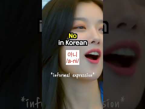 how to say " No " in korean ??.. #kdrama #koreanlessons  #koreanlanguage thumbnail