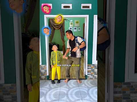 Abidzar mau berangkat sekolah,ada kepala abidzar di atas thumbnail