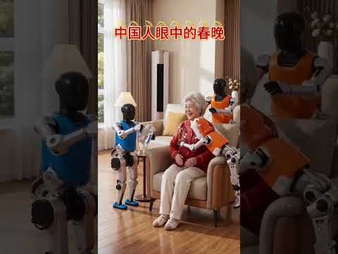 中国人眼中的春晚和外国人眼中的春晚，科技掌握在不同的文明手里，自然有不同的用途 #机器人 #kungfu thumbnail