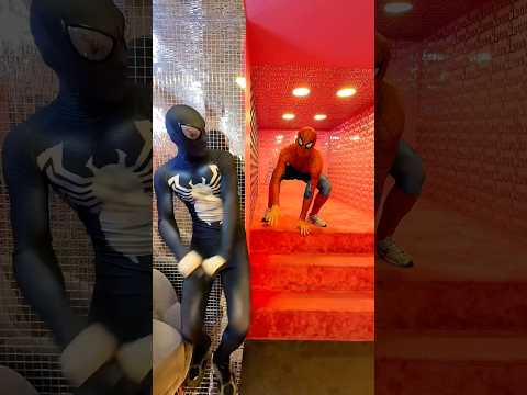 Venom scared Spider-Man😂 #spiderman thumbnail
