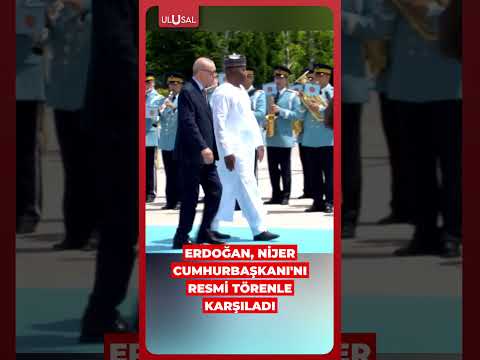 Cumhurbaşkanı Erdoğan Nijer Cumhurbaşkanı'nı resmi törenle karşıladı #shorts #erdoğan #nijer thumbnail