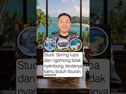 Sering LUPA dan ngomong gak nyambung tandanya butuh liburan? #shorts thumbnail