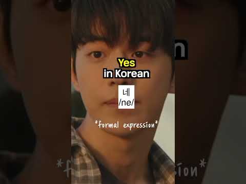 how to say " yes" in korean ??.. #koreanlearning #kdrama #koreanlessons #shorts thumbnail
