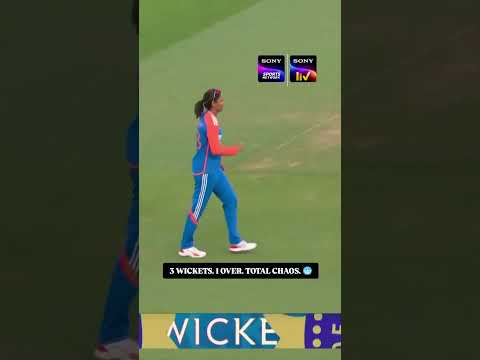 Arundhati Reddy turned the game on its head with a fiery three-wicket over. 💥 thumbnail