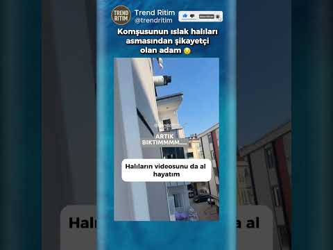 Islak Halıların Balkona Asan Komşusuna Tepki Veren Adam 😯😄 thumbnail