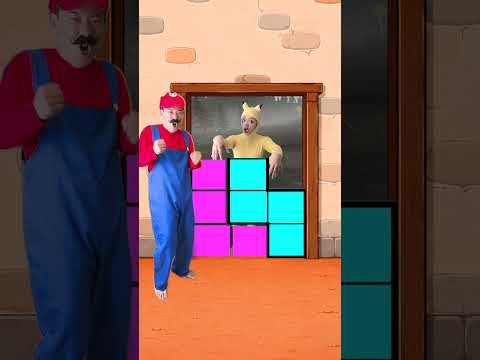 ZOMBIE TOWER ESCAPE! 🧟🏰 Haunted Little Bro VS Mario... #meme #humor #sad thumbnail