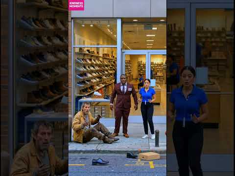 kindness shoes 👟 instant lesson from a secret CEO #kindness #shoestore #shorts thumbnail
