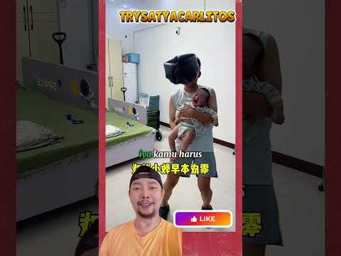 Adek suka mainan balon plastik bareng Papa 🩷😛🍒 #comedy  #cutekids #shortfeed #funny thumbnail