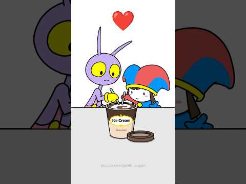 Awkward moment😅😅Jax's huge mistake?😱JAX & POMNI adorable Animation #relatable #cute #awkward #comedy thumbnail