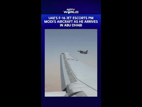 Grand Welcome For PM Modi As UAE Fighter Jets Escort His Plane thumbnail