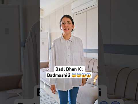 Badi Bhen Ka Raj 😨🥲 #neetubisht #funny #lakhneet #comedy #youtubeshorts #trending #viral thumbnail