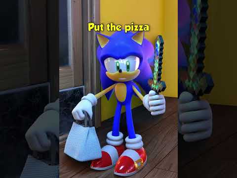 Sonic When You Steal a Pizza #sonic #funnyshorts thumbnail