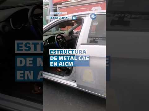 Colapsa estructura en la Terminal 1 del AICM #shorts thumbnail