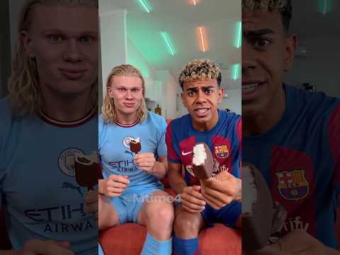Yamal Thought It Was Real Ice Cream 😂 #football #haaland #parody thumbnail