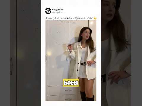 Öğrencilerin sınavına çok az zaman kalınca öğretmenin sözleri ? thumbnail