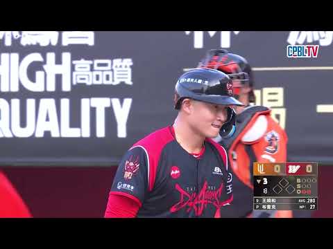 05/30 統一 VS 味全 三局下，味全安打也開張，接著王順和趁著投手暴投跑上二壘，可惜打線未能串聯無法破蛋 thumbnail