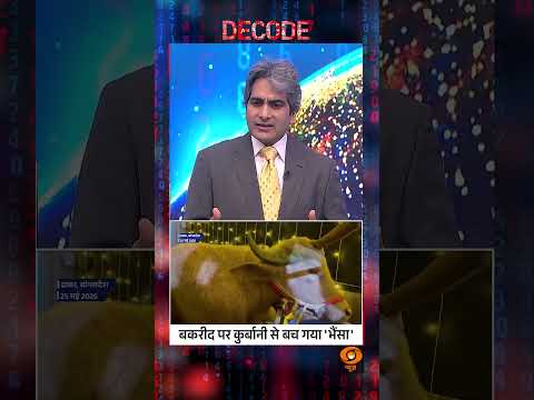 #Decode | बकरीद पर कुर्बानी से बच गया 'भैंसा' | Sudhir Chaudhary | #Shorts thumbnail