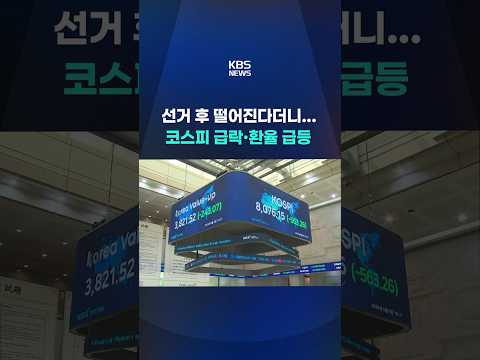 코스피 급락에 매도 사이드카...환율 급등 #shorts / KBS thumbnail