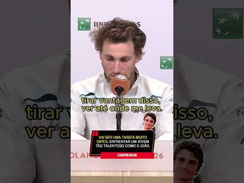RUUD PROJETA DUELO CONTRA JOÃO FONSECA EM ROLAND GARROS #shorts thumbnail