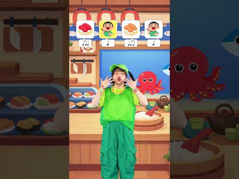 リズムを学ぼう！🍣おすし編🍣 #キッズ #リズムあそび #rhythmgame  #shorts thumbnail