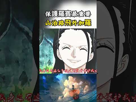 所有人都把保護羅賓當成了第一任務，山治羅布魯克還有路飛，只要羅賓有危險都會抱著他跑#onepiece #luffy #動漫 thumbnail