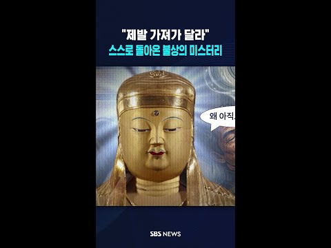 "제발 가져가 달라"..스스로 돌아온 불상의 미스터리  / SBS / #shorts thumbnail