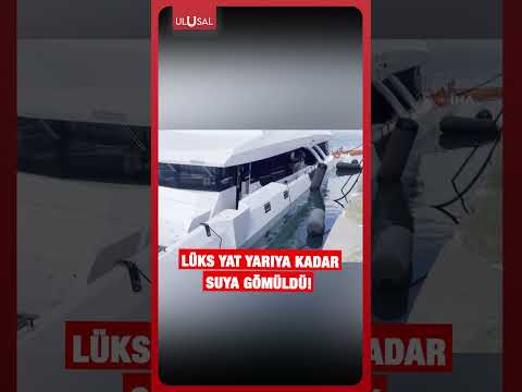 Sinop'ta lüks yat su alarak yan yattı! #shorts thumbnail