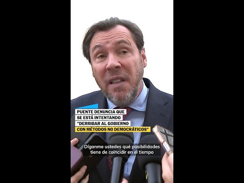 PUENTE denuncia que se está intentando "DERRIBAR al Gobierno con métodos nada DEMOCRÁTICOS" #shorts thumbnail