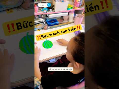 Tiểu mỹ vẽ bức tranh con kiến nộp cô giáo thumbnail
