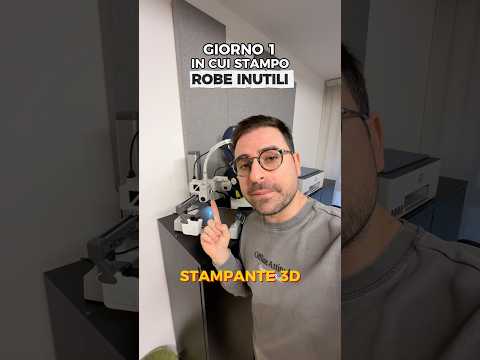 Giorno 1 in cui stampo cose inutili con una stampante 3D: la scritta thumbnail