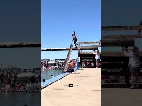 "Passes Out. Fair Dinkum." Greasy Pole Fails thumbnail