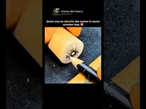 Smart Trick to Find Wood Center 🎯🪵 thumbnail