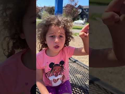 Monkey Bars Fun  | Sierra Helps Rhia Climb thumbnail