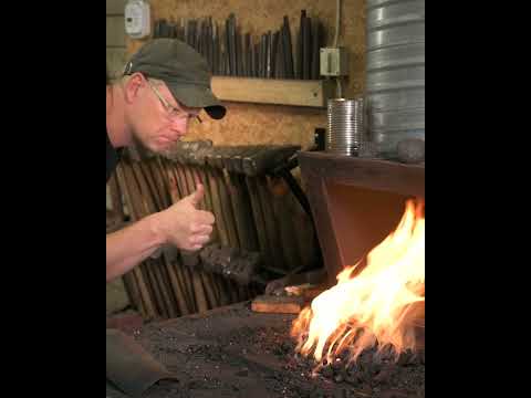 How to light a fire 🤣 #blacksmith #magic thumbnail