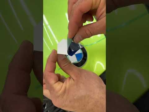 BMW XM M Power Hood Emblem Wrap 🚗🎨🛠️ thumbnail
