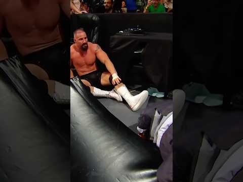 BRON BREAKKER ACCIDENTALLY SPEARS PAUL HEYMAN 😨🫣 #WWERaw thumbnail