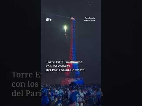 Torre Eiffel se ilumina con los colores del Paris Saint-Germain thumbnail