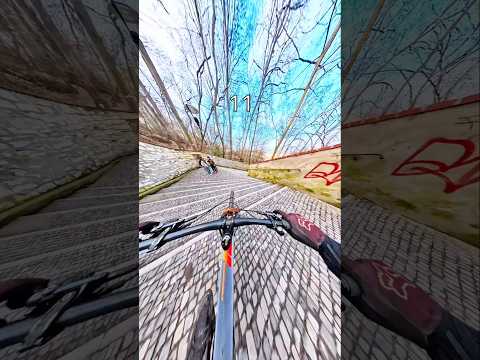 Riding 204 steps in prague #bike #mtb thumbnail