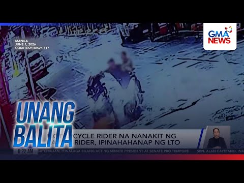 Motorcycle rider na nanakit ng kapuwa-rider, ipinahahanap ng LTO | Unang Hirit thumbnail