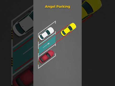 EASIEST Way to Angle Park (One-Shot Method!) ?? #driving #parking #parkingtips #drivinglessons thumbnail